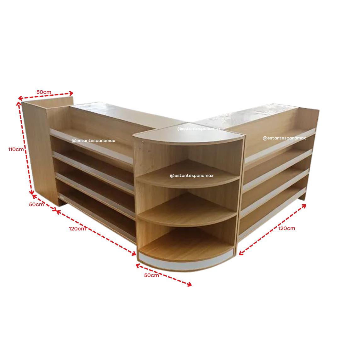 Set de 4 Piezas de Mueble MDF Disponible en 4 Colores MDF-4