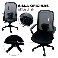 Silla de Oficina Ergonómica con Soporte Lumbar Ajustable | DU-GZ-08