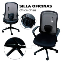 Silla de Oficina Ergonómica con Soporte Lumbar Ajustable | DU-GZ-08