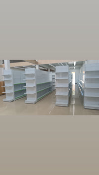 Góndola Frontal Perforado Blanco 5 Niveles 230x70x35cm 125kg/nivel PMX-1192