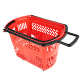 Canasta de Plástico 4 Ruedas 42 Litros Rojo ZC-8