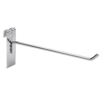 Ganchos Sencillos Metálicos Cromado para Sistema de Rejilla / Malla 6" a 12" 6mm CAJA 200UND.