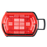 Canasta de Plástico 4 Ruedas 42 Litros Rojo ZC-8