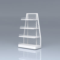 Góndola Frontal Blanco 4 Niveles 125x90x46cm 75kg/nivel PMX-1365