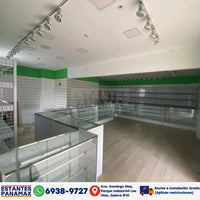 Vitrina de MDF Blanco 3 Niveles de Vidrio Templado 110x100x50cm BNM5-5