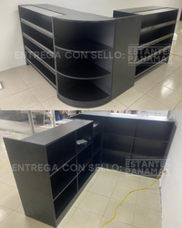 Set 3 Muebles de MDF Negro KD-009