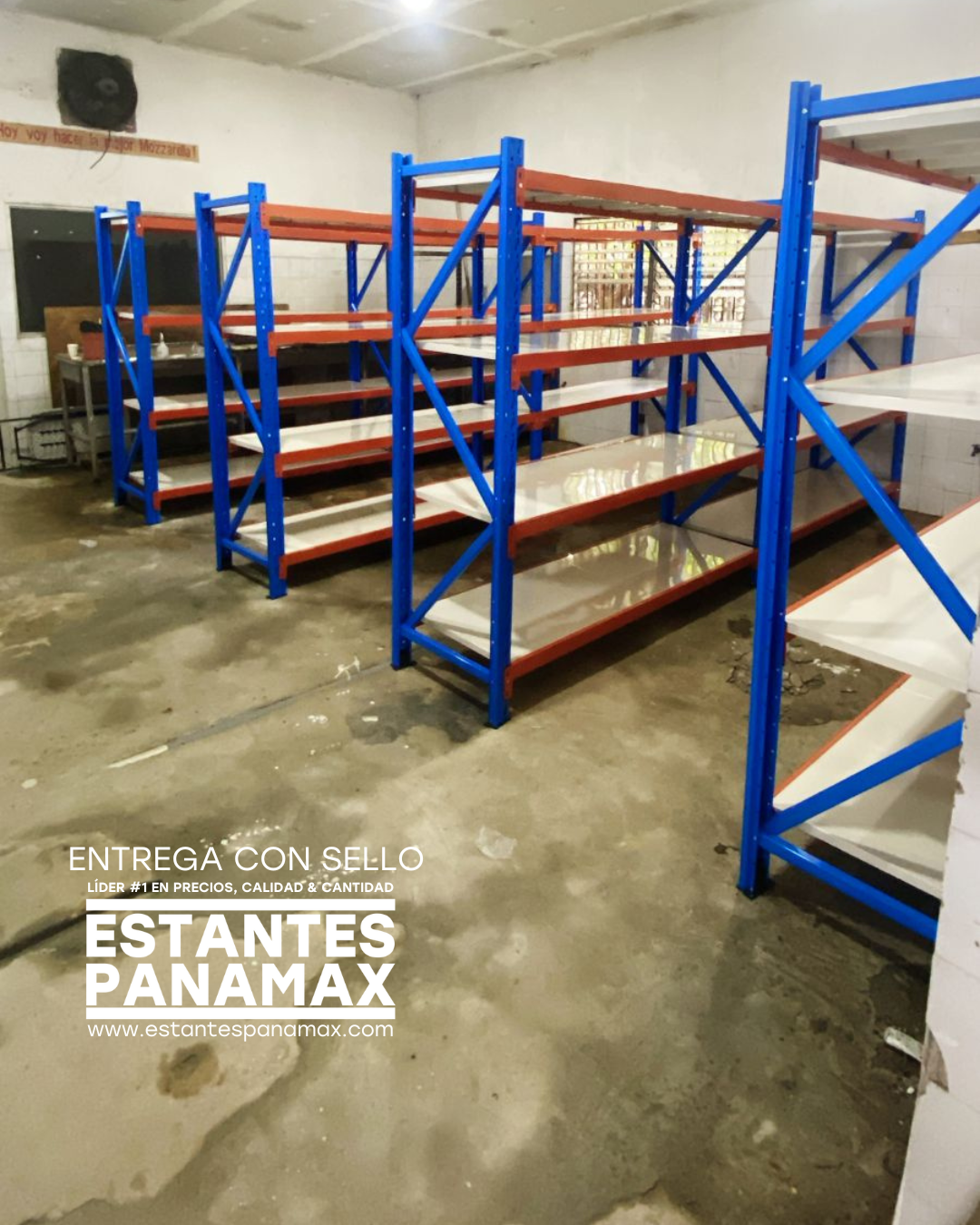 Rack para Bodega de Carga Mediana de 4 Niveles 350kg/Nivel 200x200x60cm PMX-1081