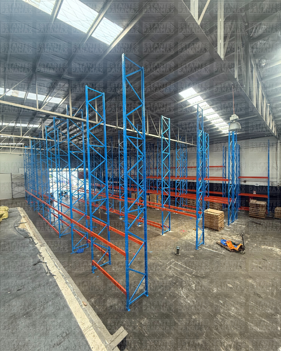 Rack de Bodega de Carga Pesada 3000kg/Nivel con Mallas PMX-1143 ***SE VENDE POR PIEZAS***