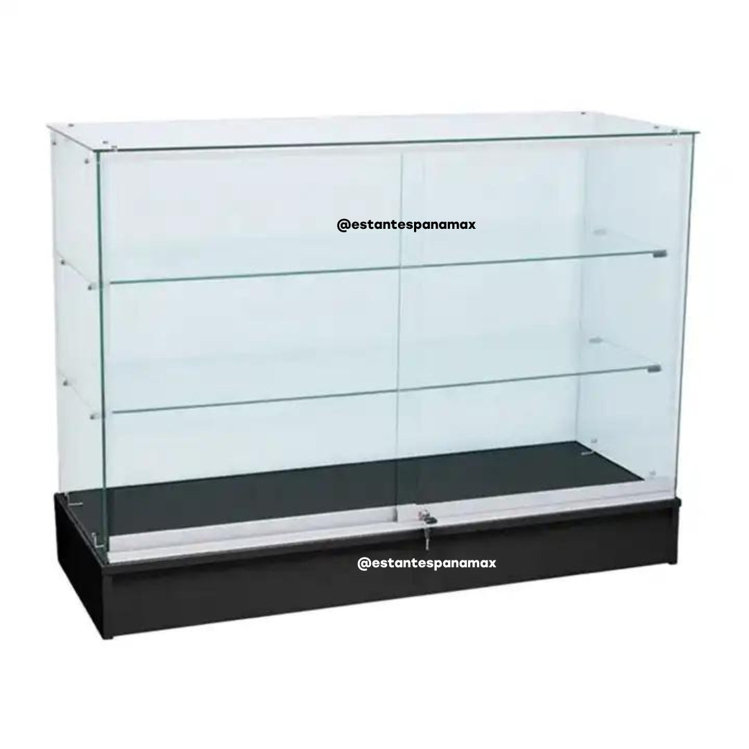 Vitrina Horizontal Full Vidrio Templado de 2 Niveles KS-006