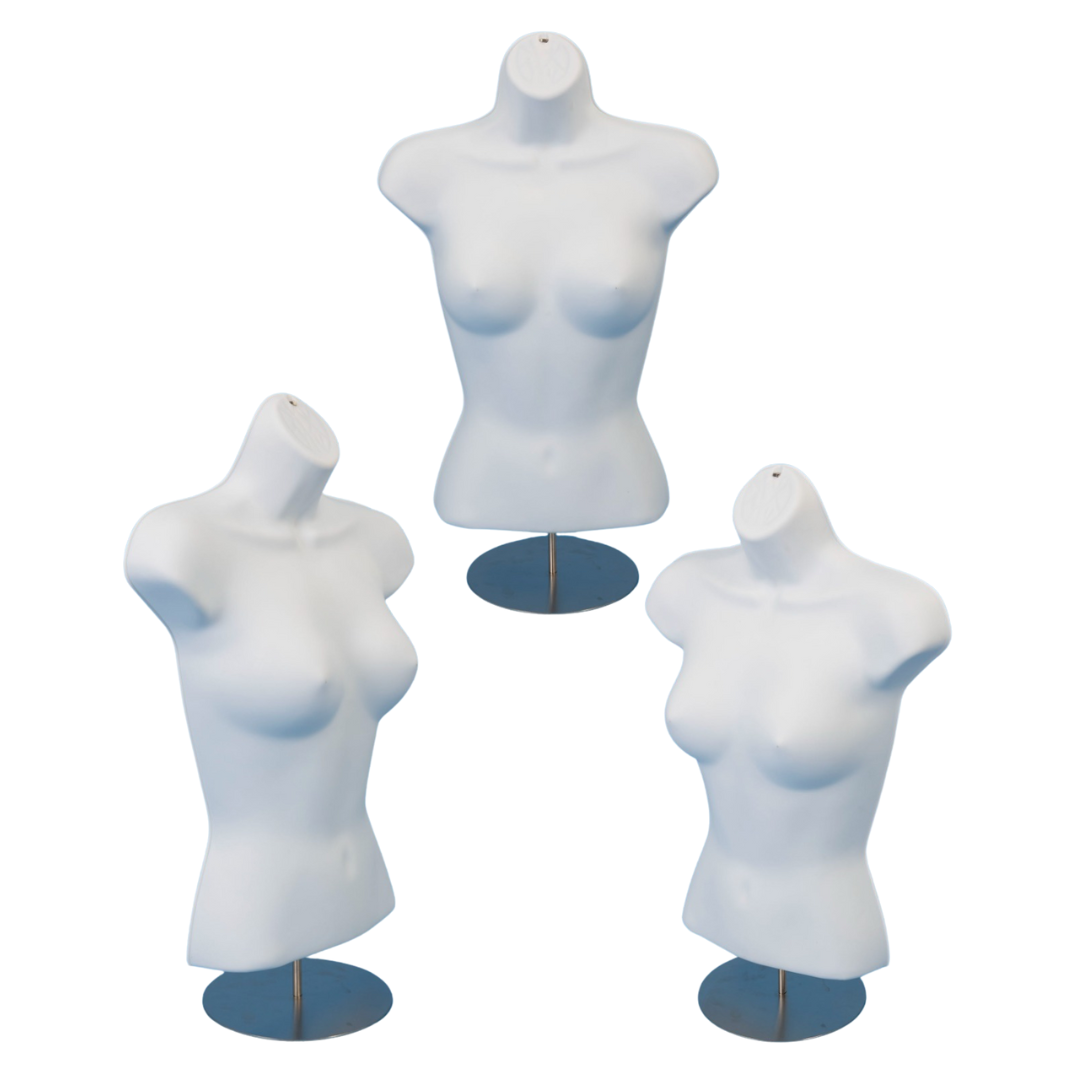 Silueta de Torso Dama Blanco I86180