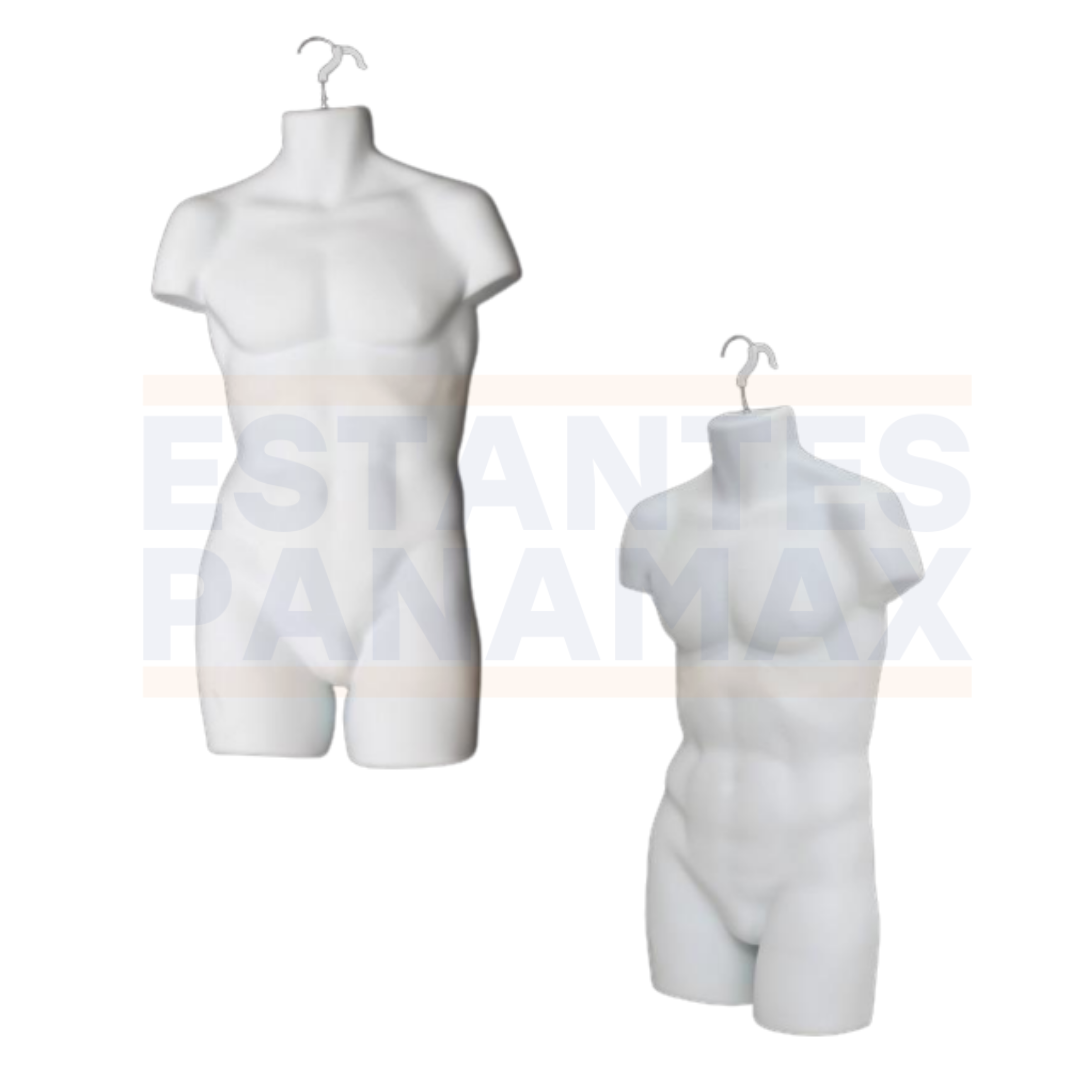 Silueta Torso y Pierna de Hombre Blanco I-938