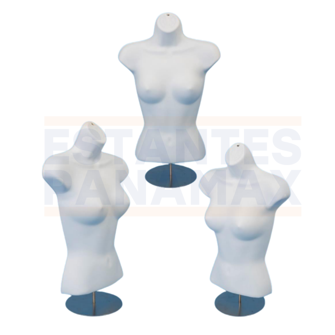 Silueta de Dama Blanco con Base I-86180