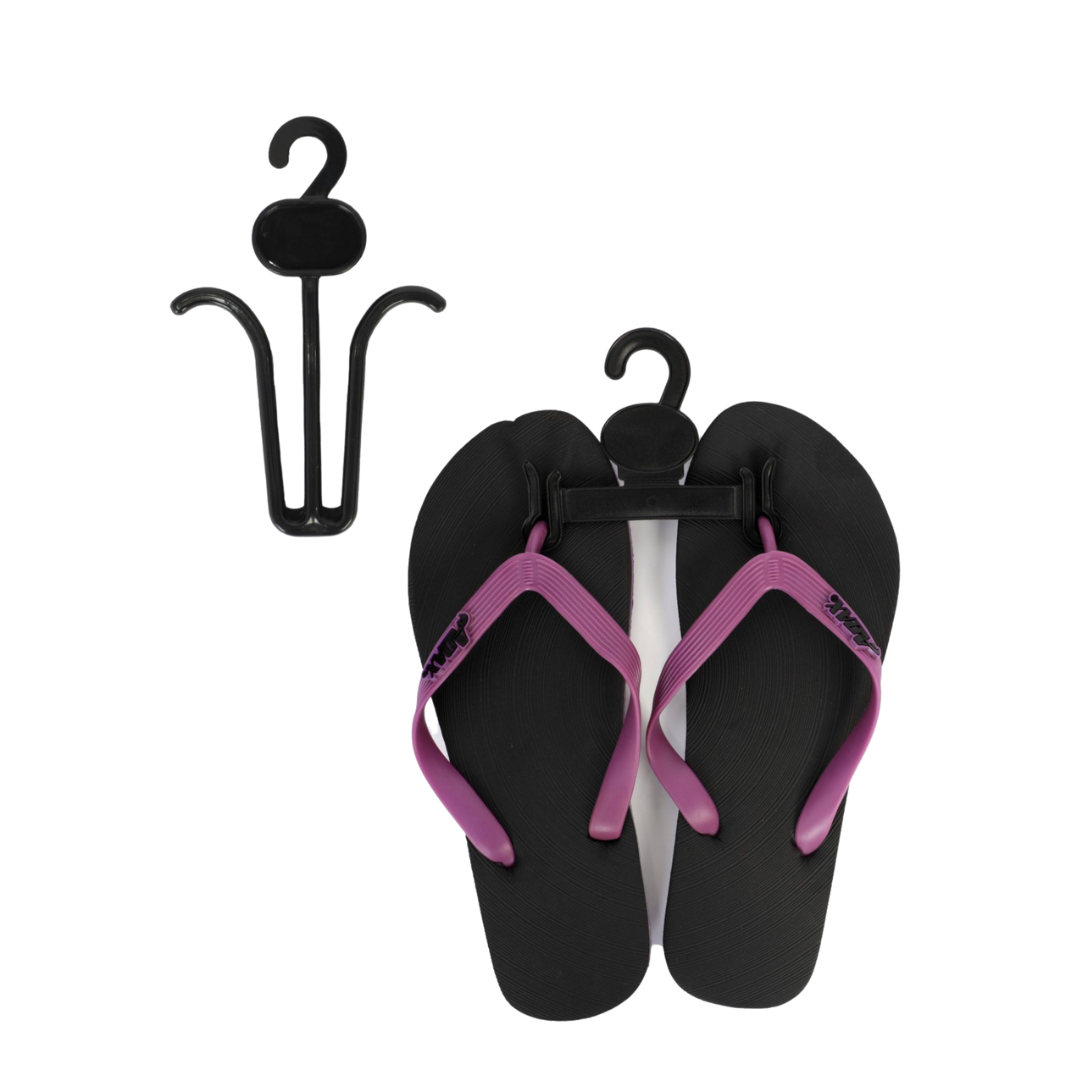 Gancho para Chanclas Plástico Negro 15.2x9.2cm J86043 Perchas.