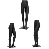 Maniquí de Pantalón Dama Fibra de Vidrio Negro H-JR-R-24N