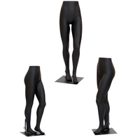 Maniquí de Pantalón Dama Fibra de Vidrio Negro H-JR-R-24N