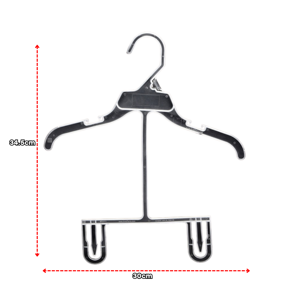 Gancho de Ropa Plástico de Una Pieza para Niños Transparente 30x34.5cm J86407