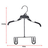 Gancho de Ropa Plástico de Una Pieza para Niños Transparente 30x34.5cm J86407