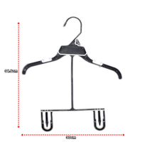 Gancho de Ropa Plástico de Una Pieza para Niños Transparente 30x34.5cm J86407