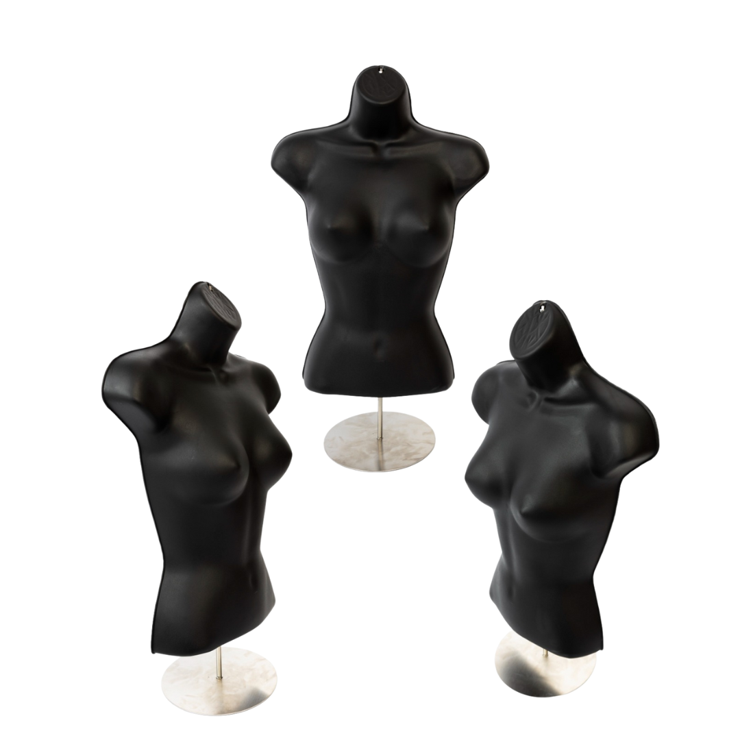 Silueta de Torso Dama Negro I86181