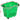 Canasta de Plástico 4 Ruedas 45 Litros Verde XJL-8