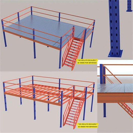 m2 Entrepisos o Mezanine de Hierro