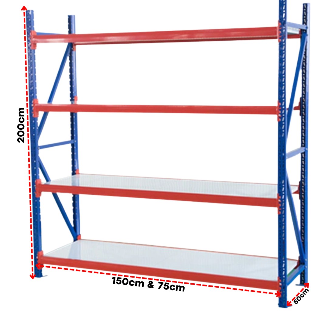 Rack para Bodega de Carga Liviana de 4 Niveles 250kg x Nivel PMX-1013 ...