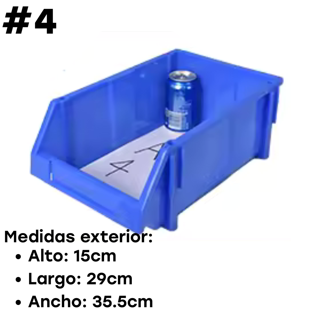 Organizador Plástico Azul #4 15x29x35.5cm