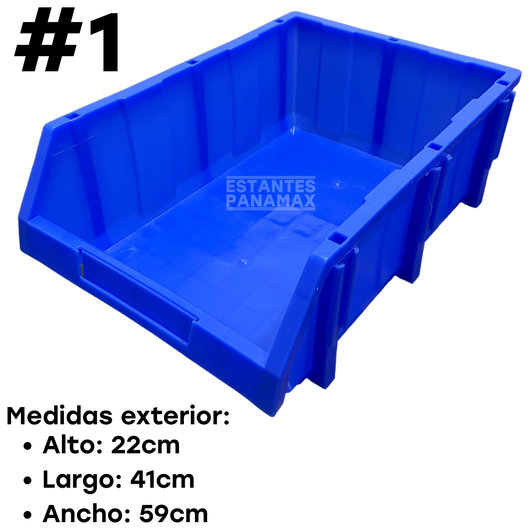 Organizador Plástico Azul #1 22x41x59cm
