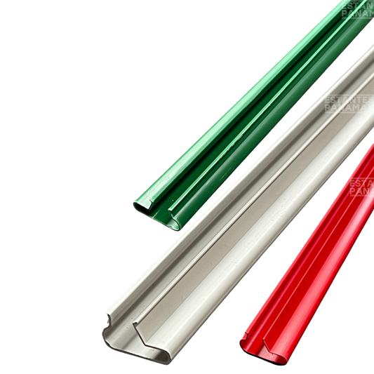 Refuerzo de Plástico para Lamina de MDF 244cm en Color Blanco, Rojo & Verde PMX-1226