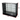 Vitrina de MDF Negro 3 Niveles de Vidrio Templado 110x120x50cm BNM5-4