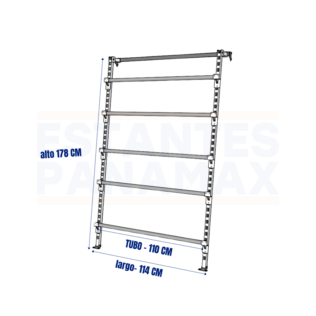 Set de 5 Tubos para Góndolas PMX-1246