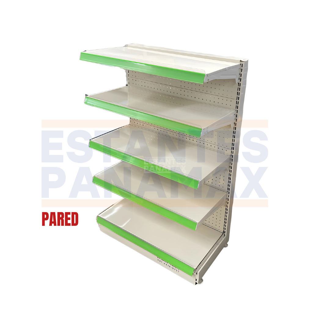 Góndola Pared Perforado Crema 5 Niveles 120x90x45cm 75kg/nivel PMX-1108