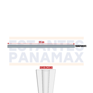 Porta precio para Góndolas Americanas 121cm Transparente PMX-1293