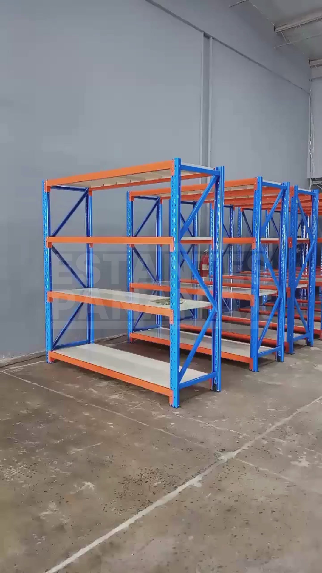 Rack para Bodega de Carga Mediana de 4 Niveles 350kg/Nivel 200x200x60c ...